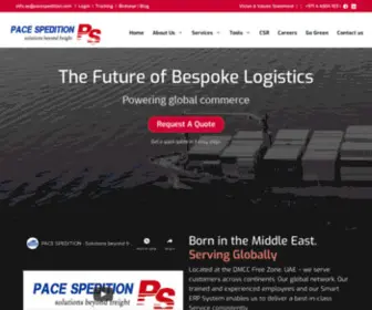 Pacespedition.com(Pace Spedition) Screenshot