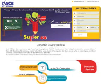 Pacesuper50.com(Super 50) Screenshot