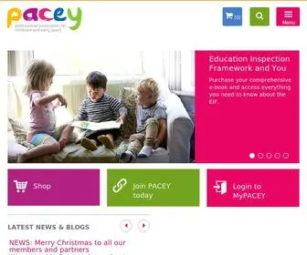Pacey.org.uk(Childcare) Screenshot