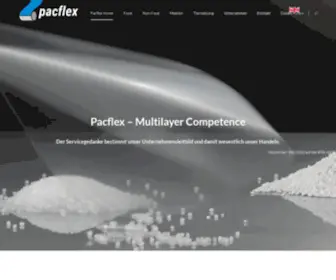 PacFlex.de(Verpackungsmittel, Verpackungsfolien, Vakuum, Kunststoff, Folien, Verpackungen) Screenshot