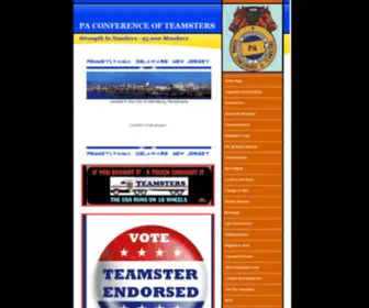 PacFteamsters.com(PA CONFERENCE OF TEAMSTERS) Screenshot