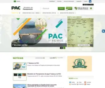 Pac.gov.br(Programa de Aceleração do Crescimento) Screenshot
