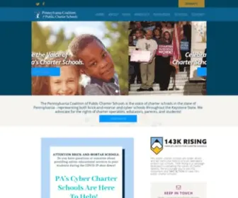 Pacharters.org(Pennsylvania Coalition of Public Charter Schools) Screenshot