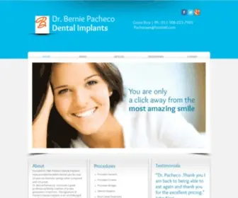 Pachecodentalimplants.com(Pachecodentalimplants) Screenshot