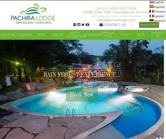 Pachiralodge.com(Costa Rica Hotel Pachira Lodge located in the Tortuguero National Park) Screenshot