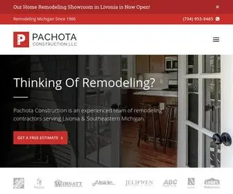 Pachotaconstruction.com(Home Remodeling Contractors In Livonia) Screenshot