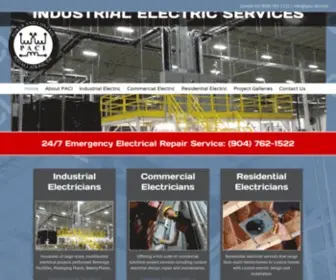 Paci-INC.com(Inductrial and Commercial Electrical Contractor) Screenshot