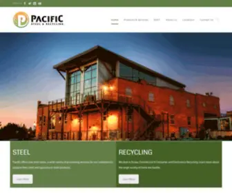 Pacific-Recycling.com(Pacific Steel and Recycling) Screenshot