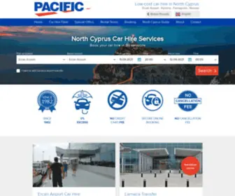 Pacific-Rentals.com(Car Hire North Cyprus) Screenshot