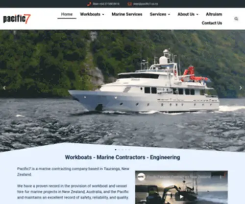 Pacific7.co.nz(Marine Engineering) Screenshot