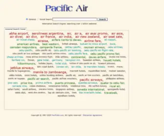 Pacificair.com(The alternative search engine) Screenshot