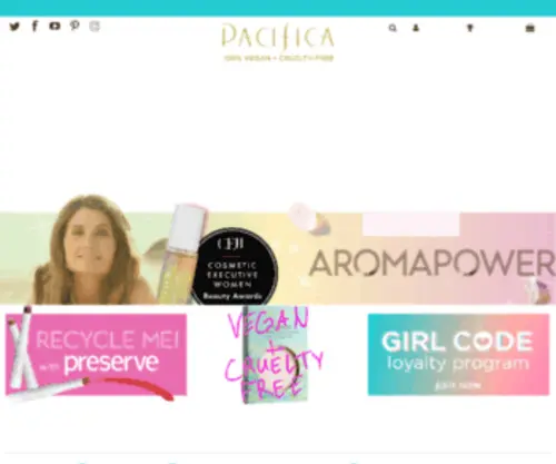 Pacificaperfume.com(Pacifica) Screenshot