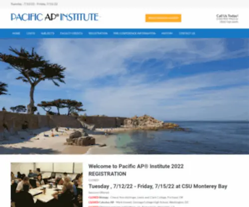Pacificap.org(Pacific AP Summer Institute Program) Screenshot