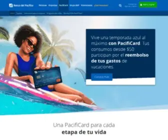 Pacificard.com.ec(Emisor de tarjetas de crédito MasterCard y Visa en Ecuador) Screenshot