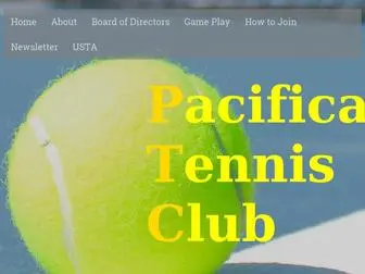 Pacificatennisclub.com(Pacifica Tennis Club) Screenshot