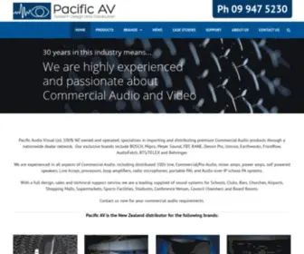 Pacificav.co.nz(Pacificav) Screenshot