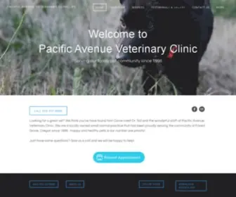 Pacificavenuevetclinic.com(Pacific Avenue Veterinary Clinic) Screenshot