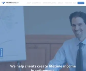 Pacificawealth.com(Pacifica Wealth Advisors) Screenshot