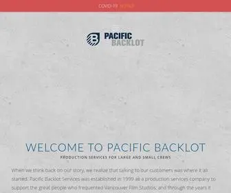 Pacificbacklot.com(Pacific Backlot) Screenshot