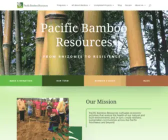 Pacificbamboo.org(Bamboo For Good) Screenshot