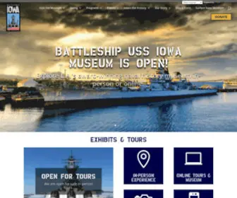 Pacificbattleship.com(Battleship USS Iowa) Screenshot