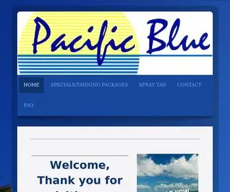 Pacificbluetanning.com(Pacific Blue Tanning) Screenshot