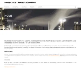 Pacificboltmfg.com(Pacific Bolt Manufacturing Ltd) Screenshot