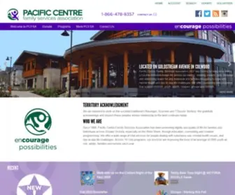 Pacificcentrefamilyservices.org(Encouraging Possibilities) Screenshot