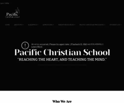 Pacificchristianschool.net(Pacific Christian School in Santa Maria) Screenshot