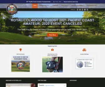 Pacificcoastamateur.com(Pacific Coast Amateur Championship) Screenshot