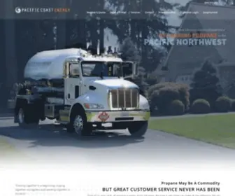 Pacificcoastenergy.net(Propane Delivery) Screenshot