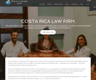 Pacificcoastlawcostarica.com(Costa Rica Lawyer) Screenshot