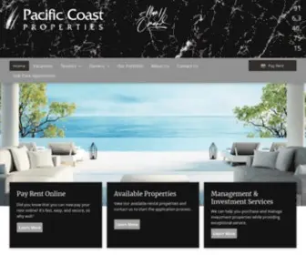 Pacificcoastpropertiesllc.com(Pacific Coast Properties) Screenshot