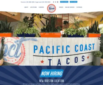 Pacificcoasttacos.com(Pacific Coast Tacos) Screenshot