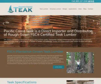 Pacificcoastteak.com(Pacific Coast Teak) Screenshot