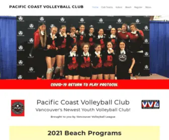 Pacificcoastvolleyballclub.com(PACIFIC COAST VOLLEYBALL CLUB) Screenshot