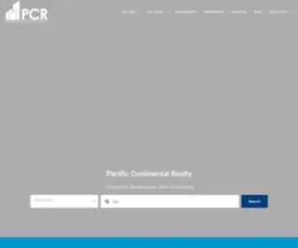 Pacificcontinentalrealty.com(Commercial Real Estate Management Sales Leasing) Screenshot