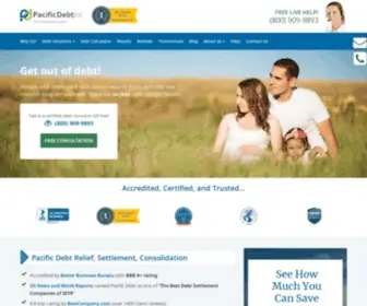 PacifiCDebt.com(Pacific Debt Relief) Screenshot