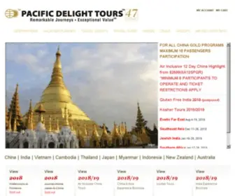 PacifiCDelighttours.com(All-Inclusive China tours and highlights, travel vacation packages, travel agents) Screenshot