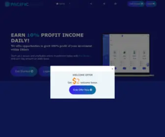 Pacificearn.com(Enjoy 10% inc) Screenshot