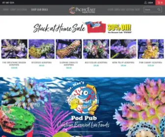 Pacificeastaquaculture.com(Corals For Sale) Screenshot