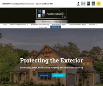 Pacificexteriorsnw.com(Pacific Exteriors) Screenshot