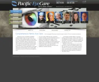 Pacificeyecare.com(Pacific EyeCare comprehensive eye specialists in Pousbo and Port Townsend) Screenshot