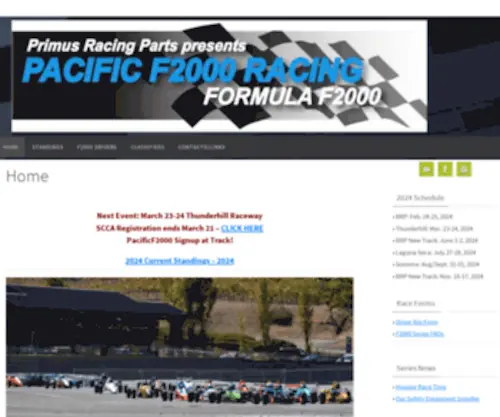 Pacificf2000.com(PacificF2000 Racing) Screenshot