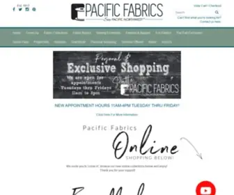 PacificFabrics.com(We're a locally owned store) Screenshot