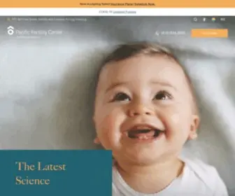 PacificFertilitycenter.com(Fertility Treatment & IVF Center in San Francisco) Screenshot