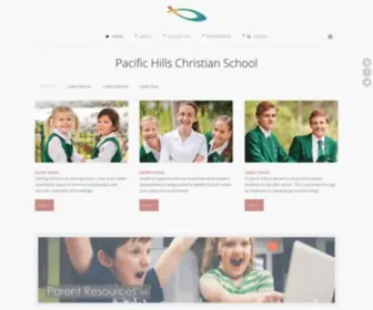 Pacifichills.net(Pacific Hills Christian School) Screenshot