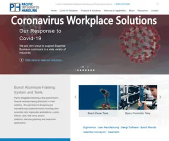 Pacificintegrated.com(Pacific Integrated Handling) Screenshot