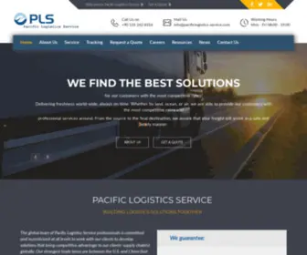 Pacificlogistics-Service.com(Moving you toward your future) Screenshot