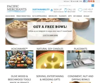 Pacificmerchants.com(Sustainable Acacia Wood Serveware by Pacific Merchants) Screenshot